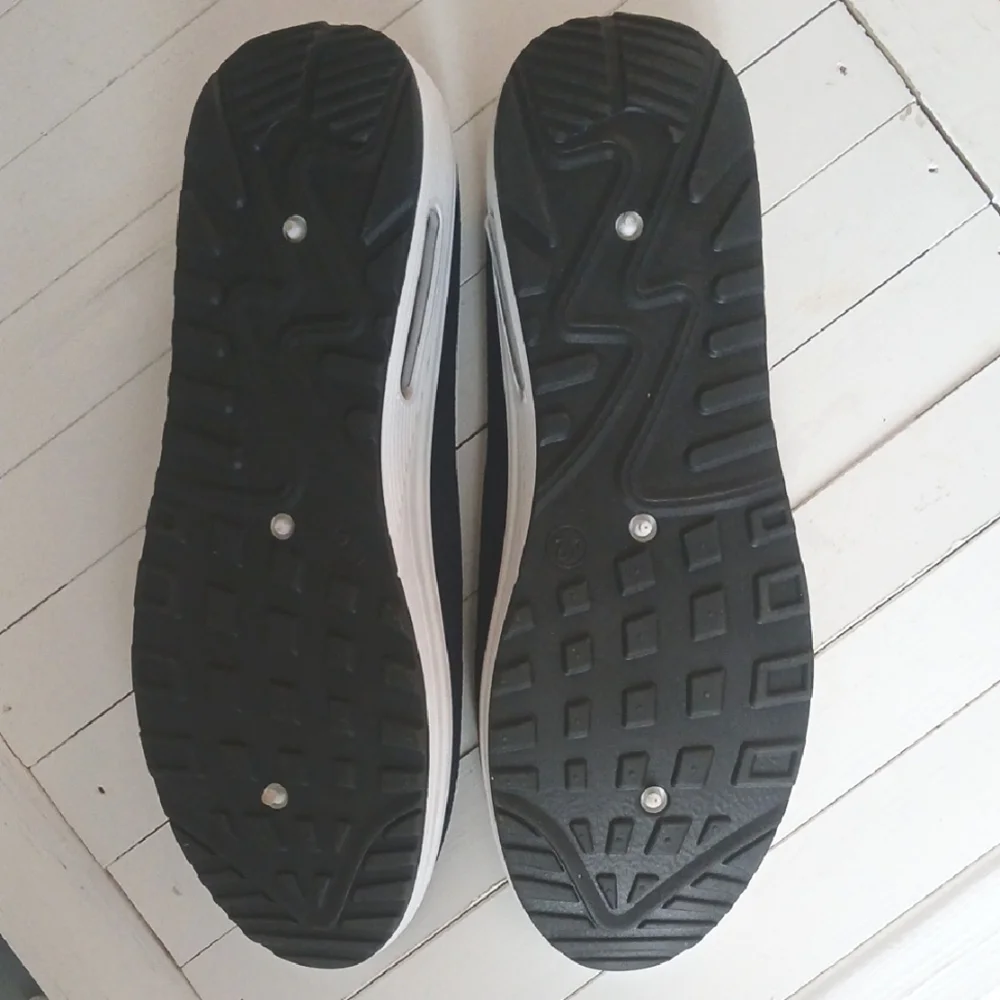 Womens Woven Shoes Size Eur 42/US 10-10.5 Navy & White - Picture 4 of 7